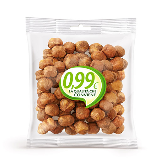 Shelled hazelnuts 0,99 - Linea 0,99 Trasparente | Vincenzo Caputo SRL